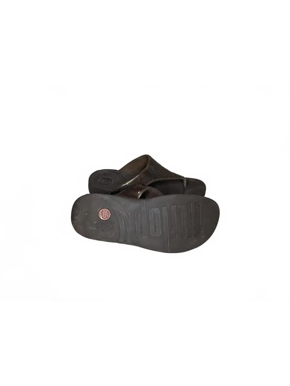 FitFlop Electra Bronze Sequin Sandals‎ Size US 7